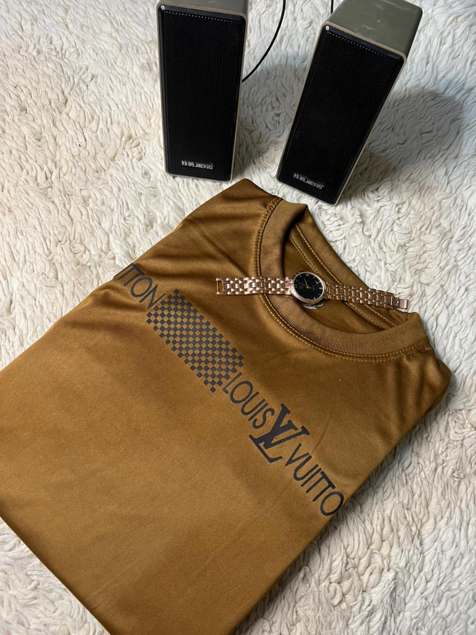 (LV) Rich Brown Louis Vuitton Tshirt