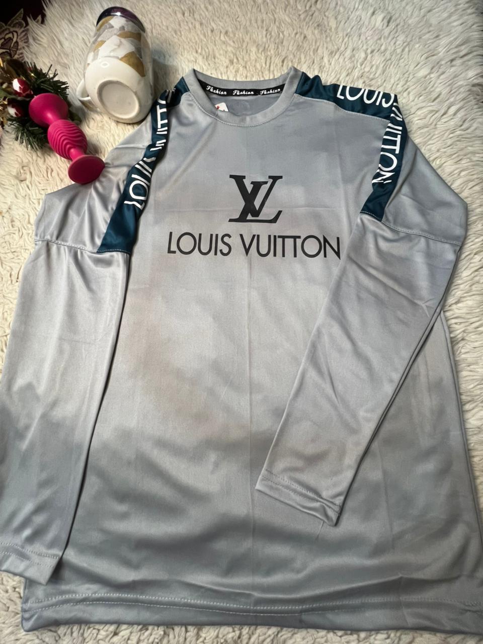 Louis Vuitton Silver/Grey Long Sleeve T-Shirt